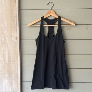 lululemon athletica Black Racerback Tank with Subtle Multicolor Straps-Reposhed
